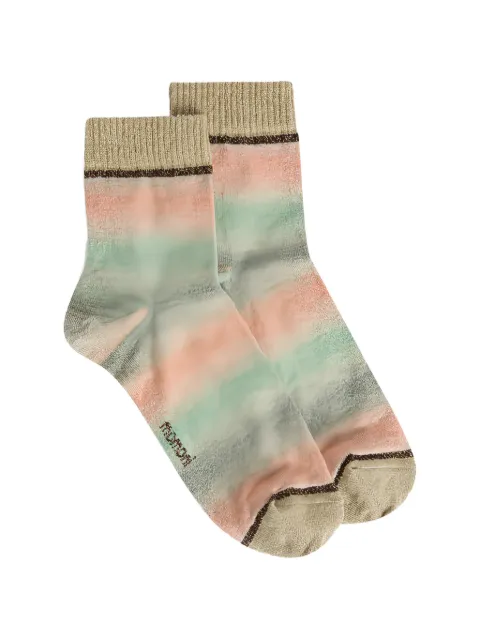 MOMONÌ Rojo melange lurex socks Green 265MMOSO003265MO50