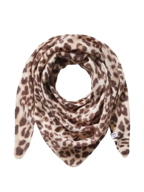 Himalaya Clothing leopard-print triangular scarf Neutrals 305006302