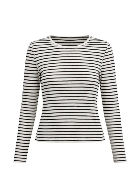 Drykorn striped long-sleeve T-shirt White HEJUNO524062