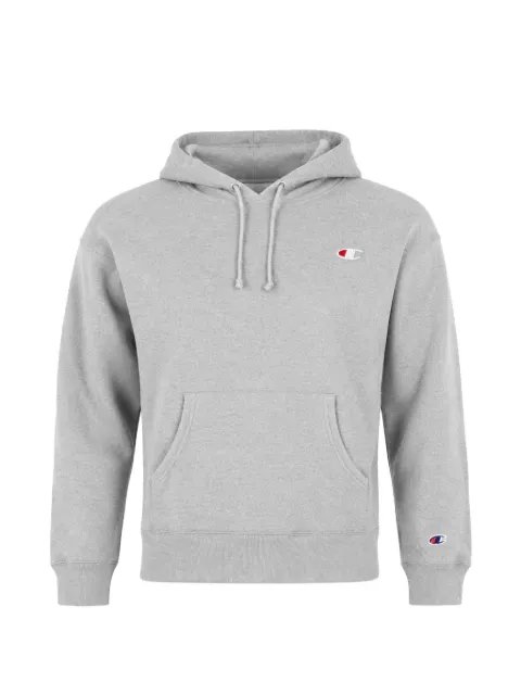 Champion Reverse Weave logo-appliqué hoodie Grey GF757806