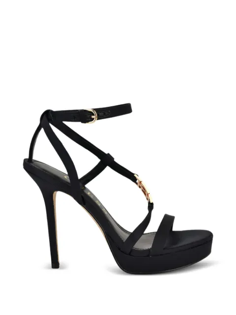 GUESS USA Lucier logo-plaque sandals Black GWLUCIER