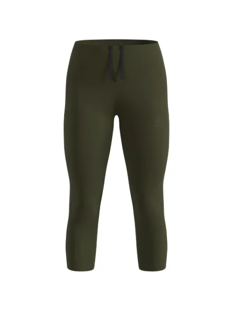 ODLO logo-print cropped leggings Green 324101