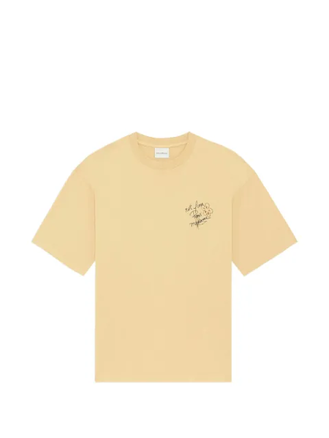 Drôle De Monsieur short-sleeve T-shirt Yellow LTS188CO248