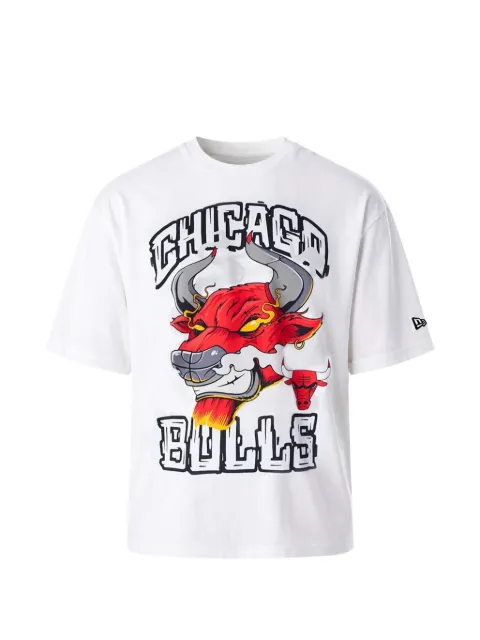 NEW ERA CAP graphic-print drop-shoulder T-shirt White 60565031
