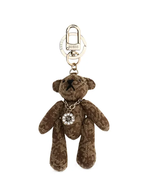 GUESS USA 4G Teddy logo-Monogram keyring Brown RW7549P6101