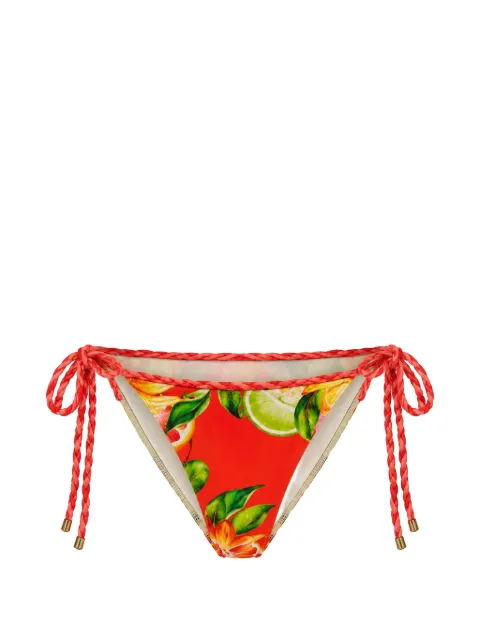 FARM Rio rope-detail tie-side bikini bottoms Red 260223