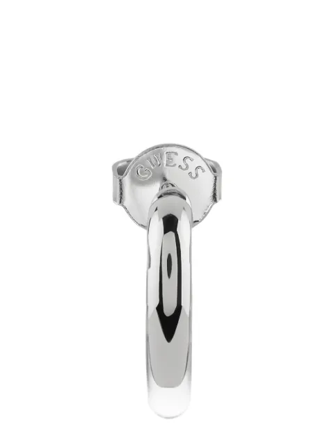 GUESS USA Iconique heart-shape hoop earrings Silver JUBE05535JW