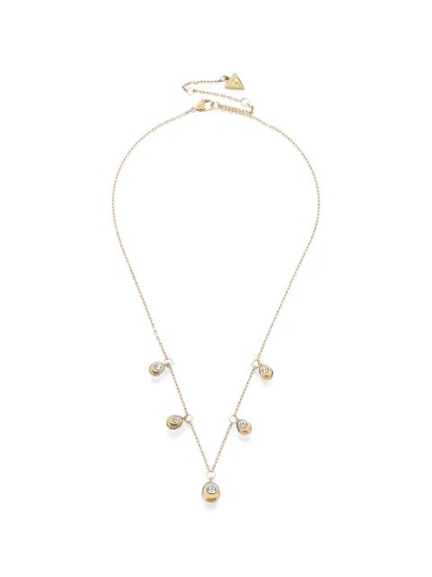 GUESS USA Pebbles crystal-embellished necklace Gold JUBN05185JW
