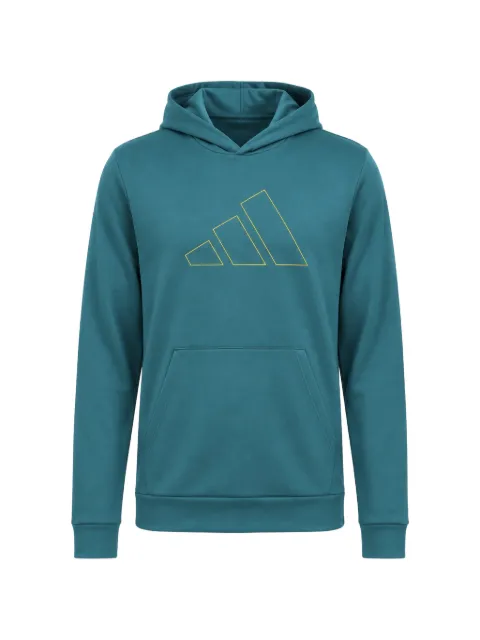 adidas D4T logo-print hoodie Blue AA8120