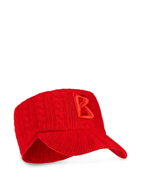 BOGNER Tessa1 cable-knit peak hat Red 91726087554