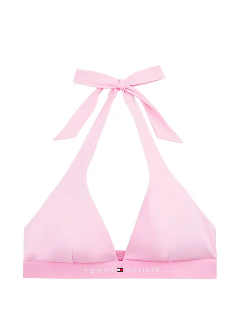 Tommy Hilfiger TH Original halterneck bikini top Pink FUW0UW06358