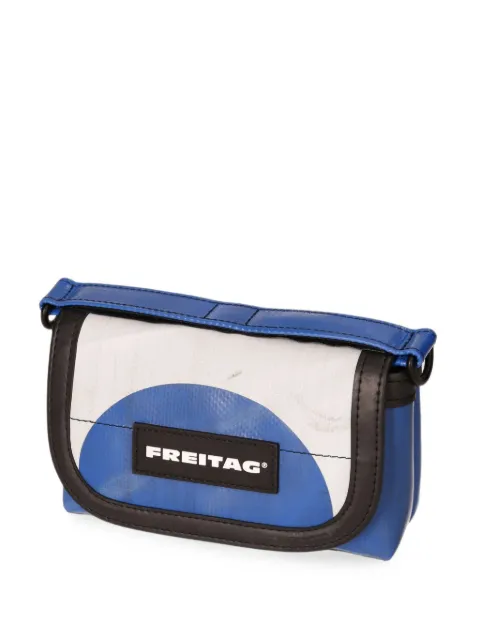 FREITAG small F142 Heinz logo-patch foldover belt bag Blue F142