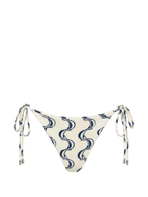 FARM Rio graphic-print tie-side bikini bottoms Neutrals 260212