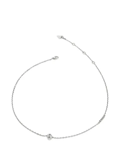 GUESS USA Bead crystal-embellished necklace Silver JUBN04455JW