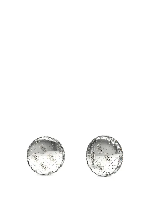 GUESS USA 4G crystal-embellished stud earrings Silver JUBE04265JW