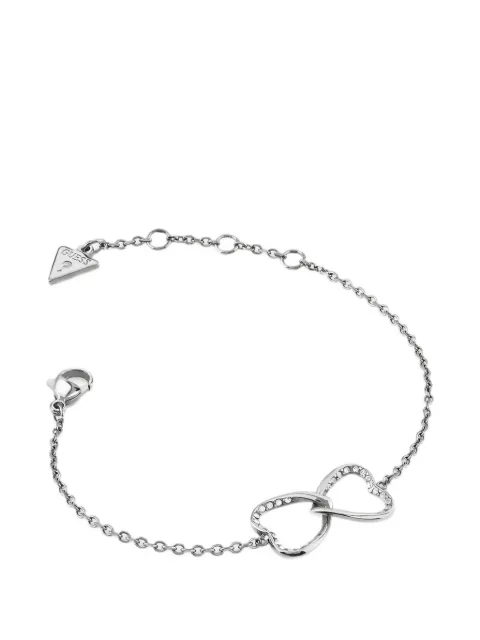 GUESS USA Mon Amour crystal-embellished bracelet Silver JUBB04618JW