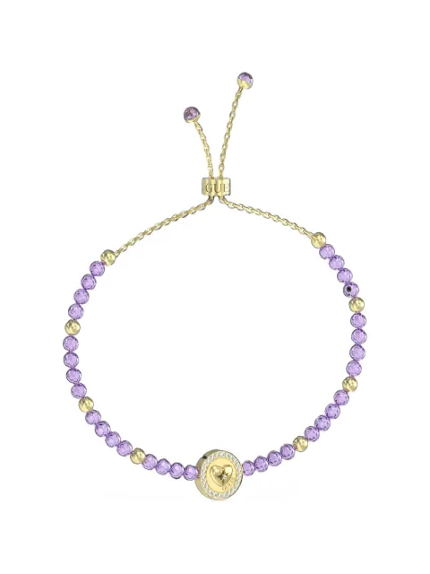 GUESS USA beaded heart-charm bracelet Gold JUBB04225JW