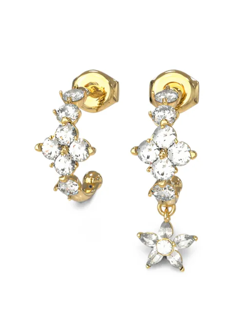 GUESS USA Secret Garden crystal-embellished earrings (set of three) Gold JUBE06035JW