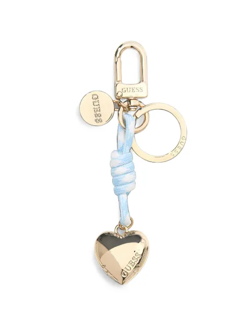 GUESS USA heart-charm knotted keyring Gold RW7556P6201