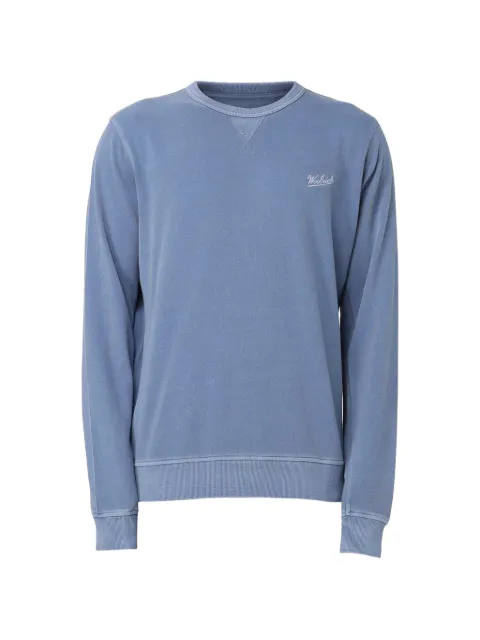 Woolrich logo-embroidered crew-neck sweater Blue CFWOSW0261MRUT4040