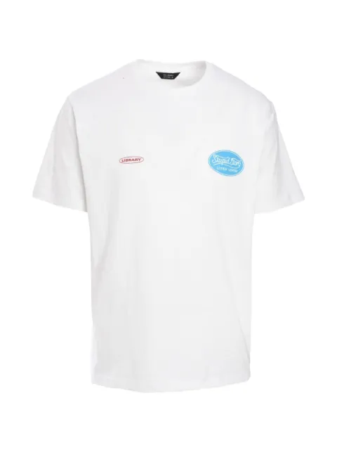 Tee Library Stupid Story logo-print T-shirt White CH709BTWH