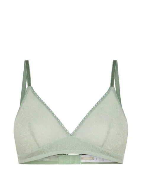 MOMONÌ Tutu lurex-jersey bra Green 265MMOUN010265MO28