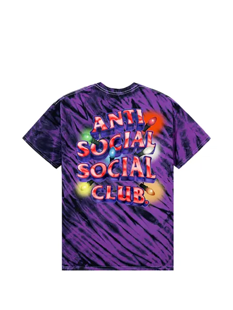 Anti Social Social Club tie-dye graphic-print T-shirt Purple ASSC045