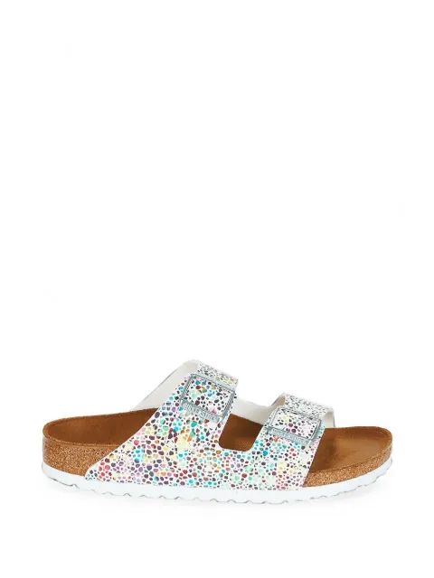 Birkenstock Arizona buckle-fastening slides White 1011551