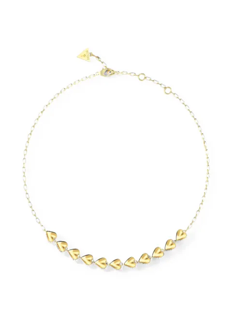 GUESS USA heart-pendant cable-link necklace Gold JUBN06070JW