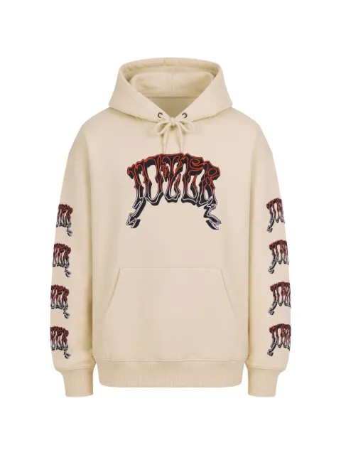 IUTER logo-print drawstring hoodie Neutrals 23WISH19