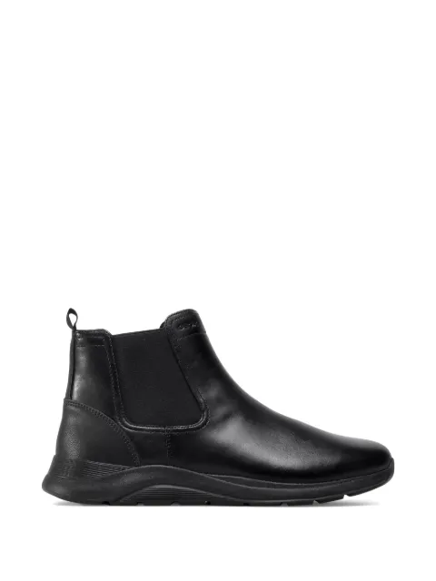 Geox elasticated-panel leather boots Black U04ANA00043