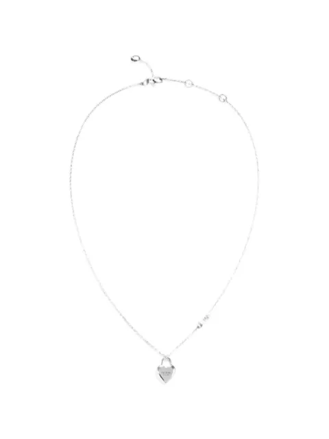 GUESS USA heart-lock necklace Silver JUBN04210JW