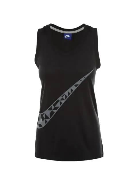 Nike Swoosh-print tank top Black 844708