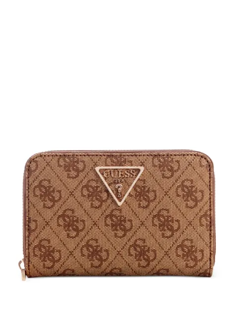 GUESS USA Laurel mini logo-print wallet Brown SG8500140