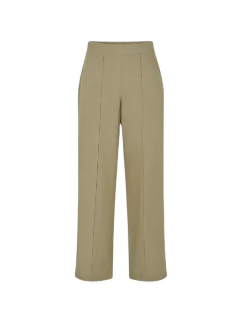 SAMSOE SAMSOE Sahani pintuck-detail trousers Neutrals F25100013