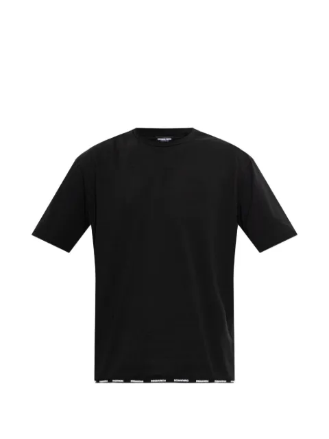 DSQUARED2 logo-trim T-shirt Black D9M9464400