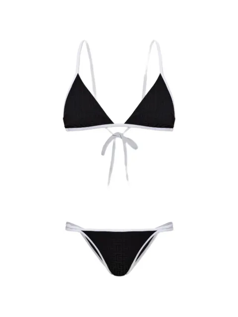 Balmain monogram lycra swimsuit Black BKB872570