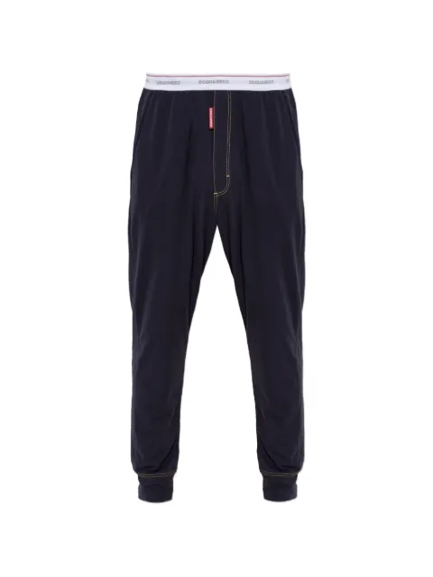 DSQUARED2 logo-waistband contrast-stitch pajamas Blue D9H2763500
