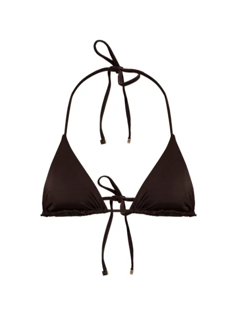 DSQUARED2 halterneck triangle bikini top Brown D6BX654400