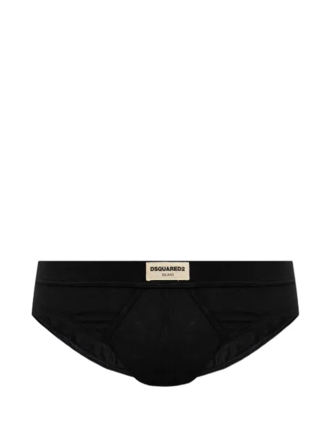 DSQUARED2 logo-patch briefs Black D9L806370