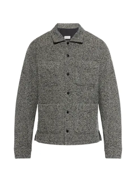 Moncler button-up pocket-detail shirt jacket Grey L20912F00063598WC