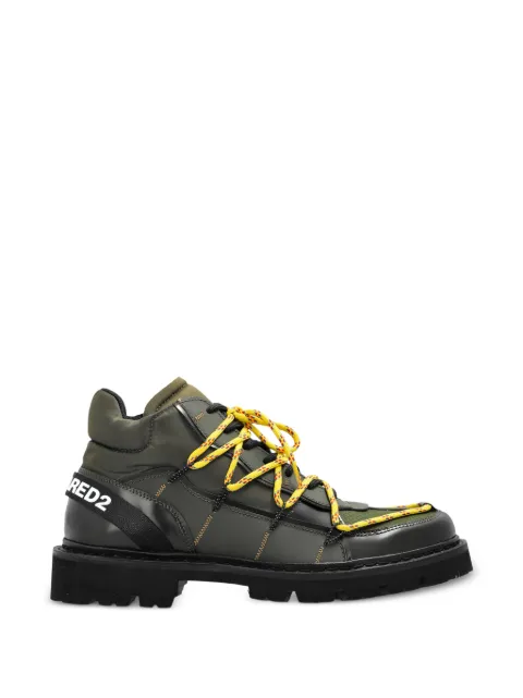 DSQUARED2 Skiers flat ankle boots Green ABM018024903914