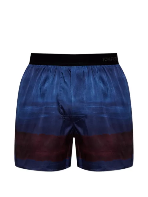 TOM FORD logo-waistband boxers Blue T4LE423100