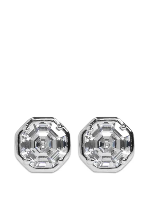 Kate Spade crystal-embellished octagon earrings Silver KP6880
