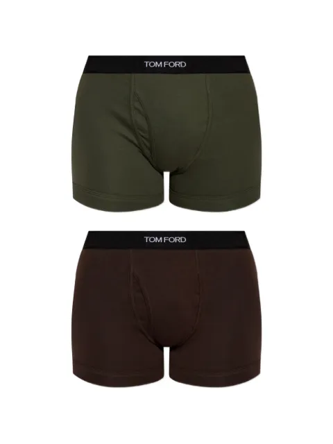 TOM FORD logo-waistband boxer briefs (set of two) Brown T4XC310400