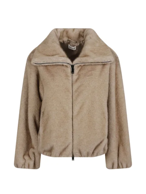 P.A.R.O.S.H. Faux-fur bomber jacket Neutrals D431913PULSE26