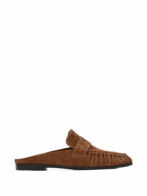 BLACK SUEDE STUDIO Gabby suede flat mules Brown GABBY
