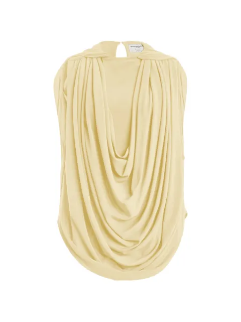 Brandon Maxwell Astor draped top Yellow TP627PF26