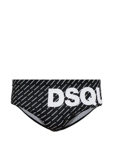 DSQUARED2 logo-print swim trunks Black D7B2E6980