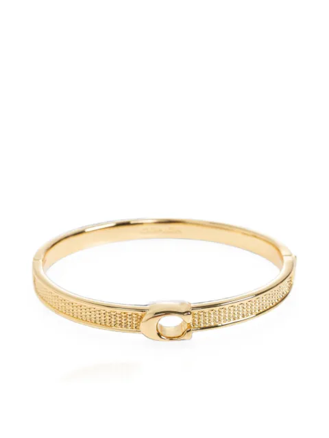 Coach logo-plaque bracelet Gold 37581